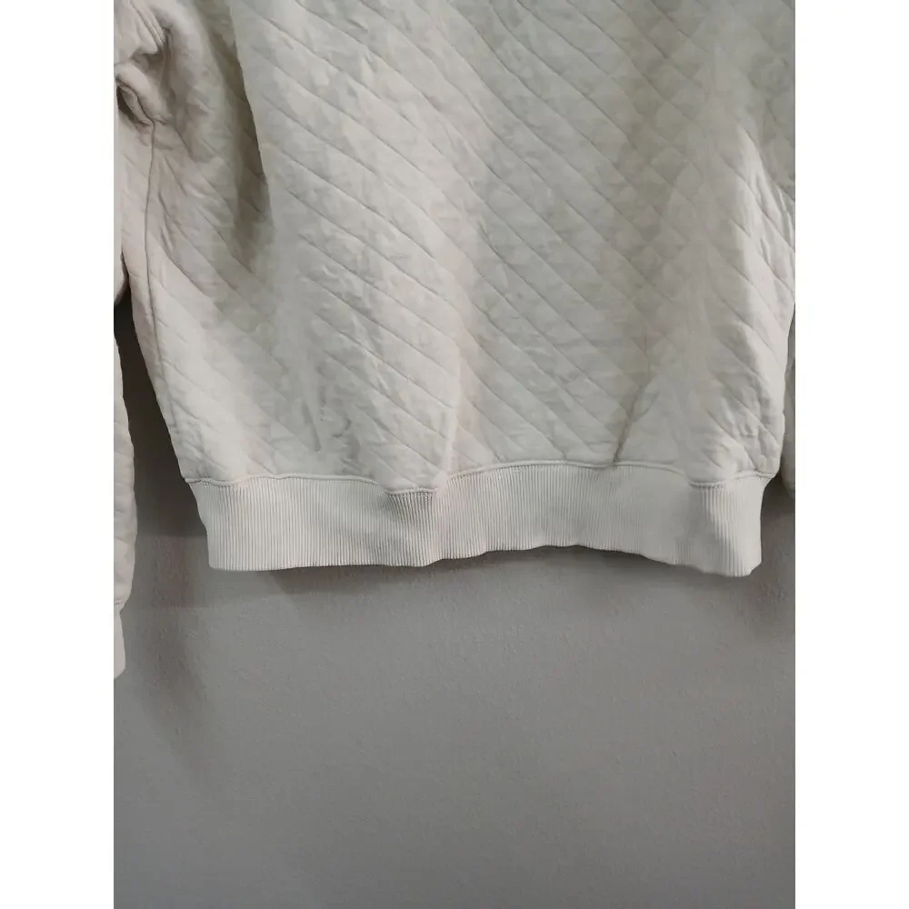 Polo Ralph Lauren Men's Quilted Double-Knit Pullover cream size small